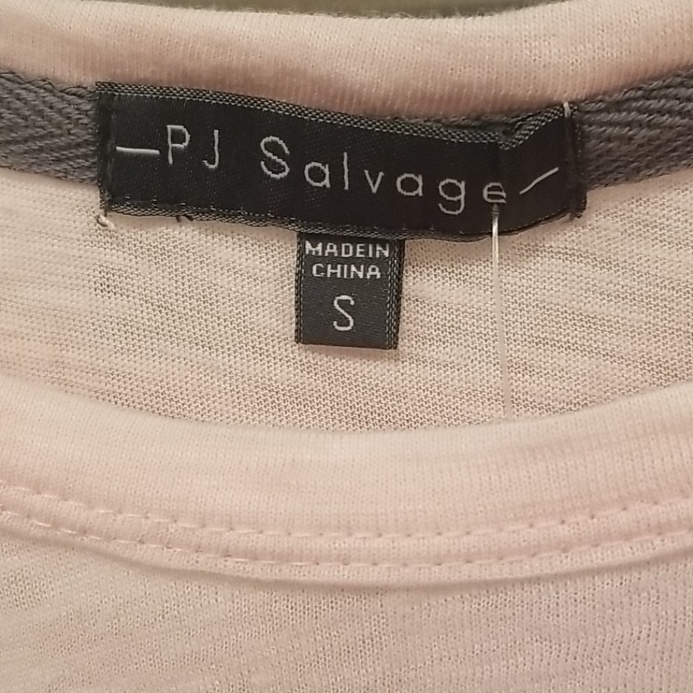 💕PJ SALVAGE💕 Dog & Wine Pajama T-Shirt ~ Dog Mother Wine Lover Blush S NWT - Picture 7 of 10
